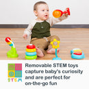 Load image into gallery viewer, Removable STEM Toys capture baby's curiosity and are perfect for on the go fun from the Smart Steps By Baby Trend Bounce N’ Play 3-in-1 Activity Center