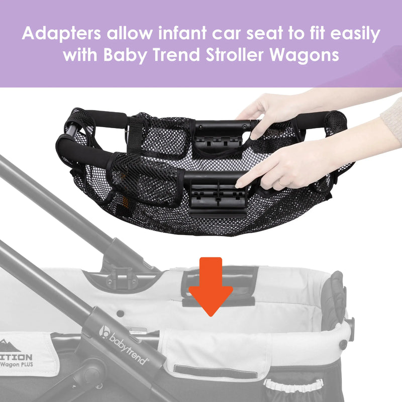 Baby Trend Stroller Wagon Infant Car Seat Adapter allow infant car seat to fit easily with Baby Trend Stroller Wagons