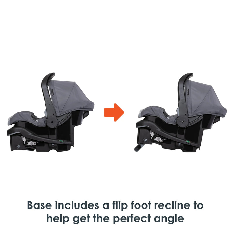 Flip foot on the base of the Baby Trend EZ-Lift PLUS Infant Car Seat