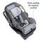 Top view of the seat from the Baby Trend EZ-Lift PLUS Infant Car Seat