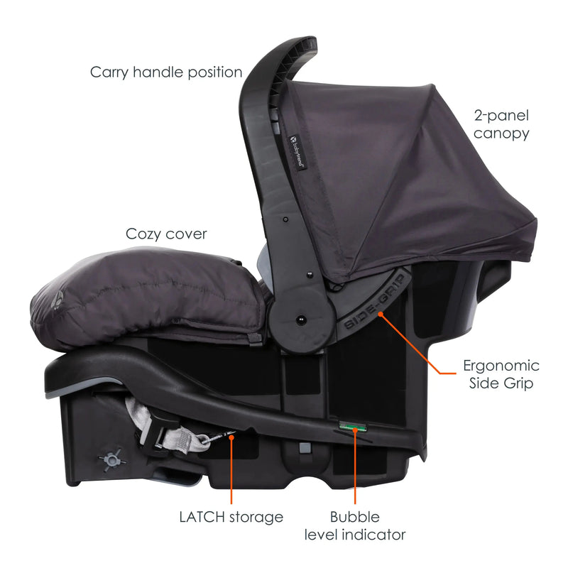 Baby Trend EZ-Lift PLUS Infant Car Seat side view feature call out