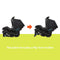 Baby Trend EZ-Lift PRO Infant Car Seat base includes a flip foot recline