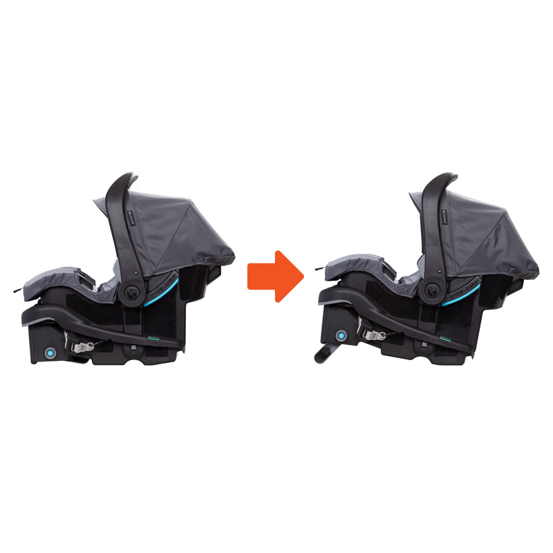 Baby Trend EZ-Lift PRO Infant Car Seat with flip foot recline on base