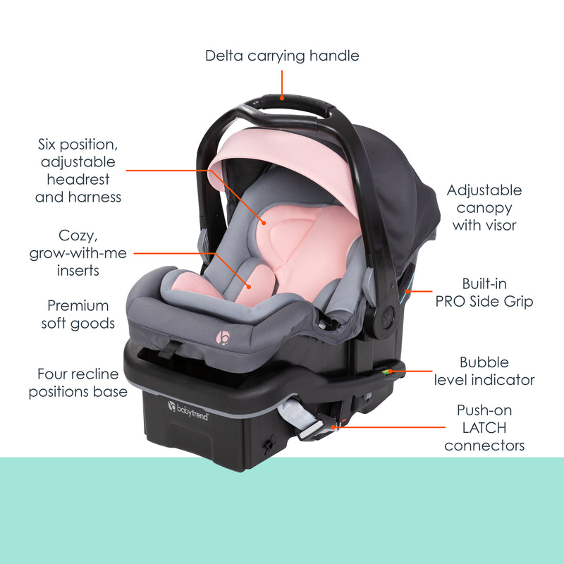 Baby Trend Secure-Lift Infant Car Seat call out features