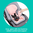 Load image into gallery viewer, Baby Trend Secure-Lift Infant Car Seat cozy grow with me inserts for added comfort and support
