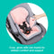 Baby Trend Secure-Lift Infant Car Seat cozy grow with me inserts for added comfort and support