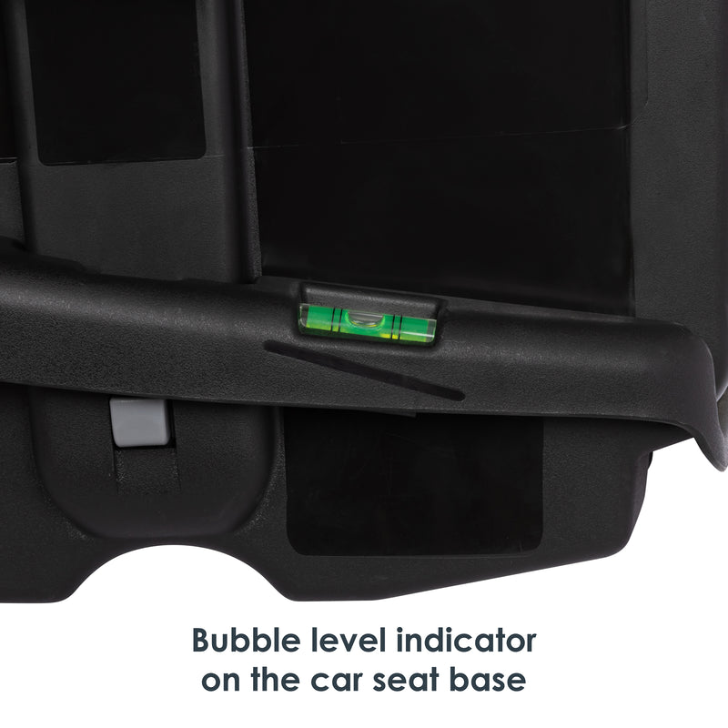 Baby Trend Secure-Lift Infant Car Seat bubble level indicator on base