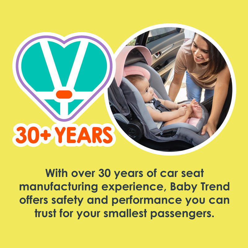 Baby Trend Secure-Lift Infant Car Seat with over 30 years of car seat manufacturing experience