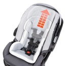 Load image into gallery viewer, Easy no rethread harness to adjust shoulder height on the Baby Trend Secure-Lift Infant Car Seat