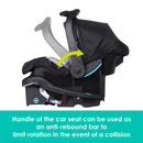 Load image into gallery viewer, Baby Trend Secure-Lift Infant Car Seat handle of the car seat can be used as an anti rebound bar to limit rotation in the event of a collision