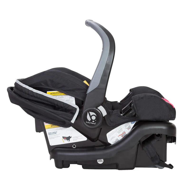 Baby Trend Ally 35 Infant Car Seat handle bar is placed upward for carrying