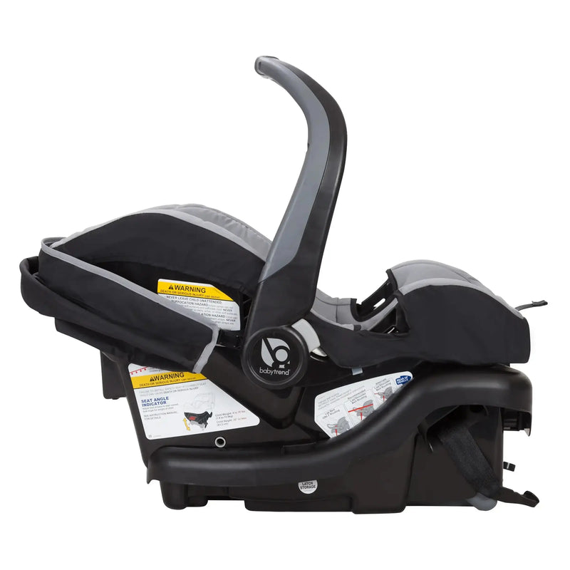 Baby Trend Ally 35 Infant Car Seat side view with handle bar up right