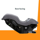 Load image into gallery viewer, Side view rear facing mode of the Baby Trend Trooper 3-in-1 Convertible Car Seat