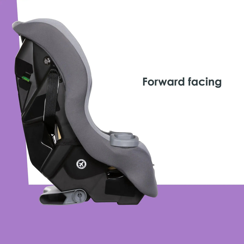 Side view forward facing mode of the Baby Trend Trooper 3-in-1 Convertible Car Seat