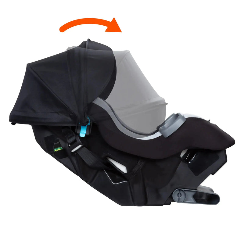 Baby Trend Trooper PLUS 3-in-1 Convertible Car Seat with Canopy is adjustable