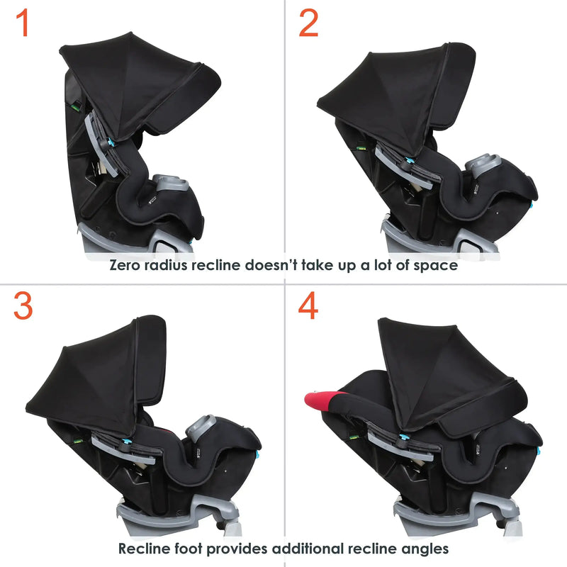 Baby Trend Cover Me 4-in-1 Convertible Car Seat seating position