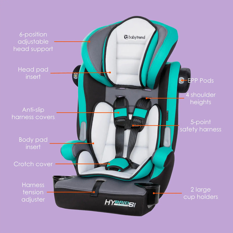 Hybrid™ SI 3-in-1 Combination Booster Car Seat with Side Impact Protection