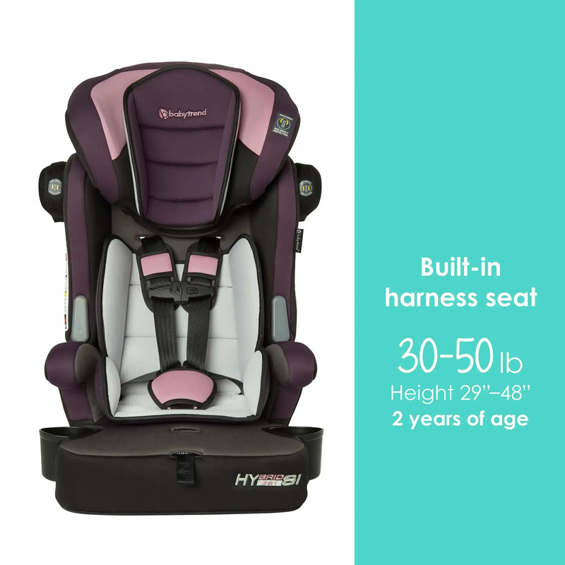 Baby Trend Hybrid SI 3-in-1 Combination Booster Car Seat built in harness seat mode