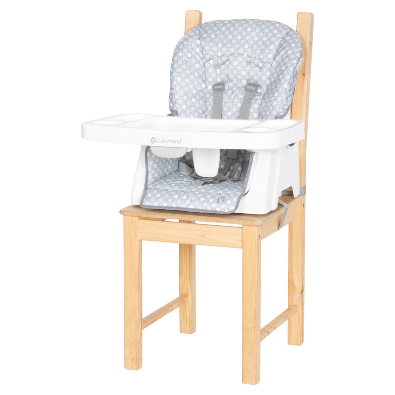 Baby Trend Adapt SpaceSaving Booster Chair in Pebblestone Aqua