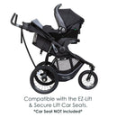 Load image into gallery viewer, Baby Trend Expedition Race Tec Plus Jogger Stroller compatible with the EZ-Lift and Secure Lift Car Seats