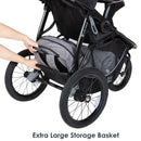 Load image into gallery viewer, Baby Trend Expedition Race Tec Plus Jogger Stroller with extra large storage basket and rear access