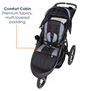 Load image into gallery viewer, Baby Trend Expedition Race Tec Plus Jogger Stroller includes comfort cabin, premium fabrics, muti-layered padding