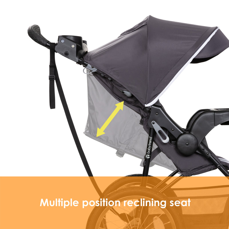 Baby Trend XCEL-R8 PLUS Jogger Stroller with LED multiple position reclining seat