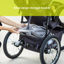 Load image into gallery viewer, Baby Trend XCEL-R8 PLUS Jogger Stroller with LED extra large storage basket