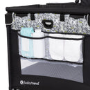 Load image into gallery viewer, Baby Trend Nursery Den Playard with side diaper storage organizer