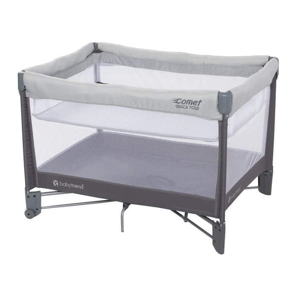 Comet Quick-Fold Playard with Hanging Bassinet in Desert Grey (Walmart Exclusive)