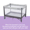 Comet Quick-Fold Playard with Hanging Bassinet in Desert Grey (Walmart Exclusive)