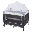 Load image into gallery viewer, Baby Trend Nursery Center Playard full netting cover with removable full-size bassinet attached