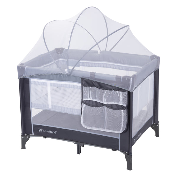 Baby Trend Nursery Center Playard with Bassinet in Stellar Grey