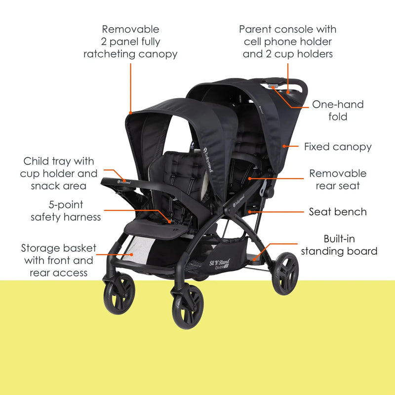 Sit N' Stand® Double 2.0 Stroller in Desert Tan (Walmart Exclusive)