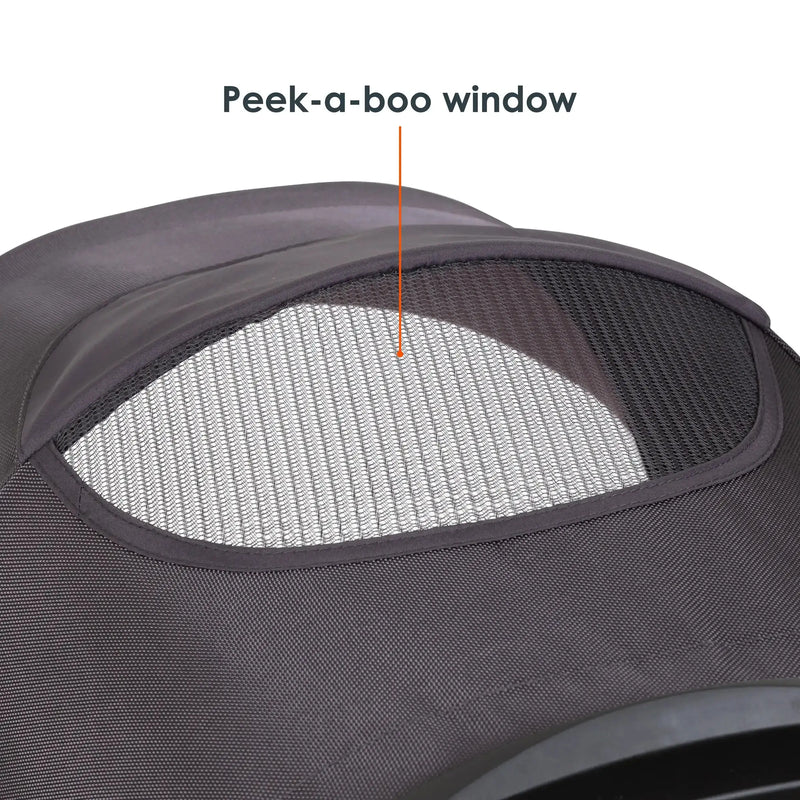 Baby Trend Tango Stroller with peek a boo window on the canopy