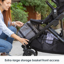 Load image into gallery viewer, Baby Trend Morph Single to Double Modular Stroller extra large storage basket front access