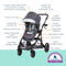 Baby Trend Morph Single to Double Modular Stroller features call out