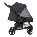 Load image into gallery viewer, Side view with full netting cover of the Baby Trend Passport Carriage Stroller