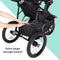Baby Trend Expedition DLX Jogging Stroller extra large storage basket
