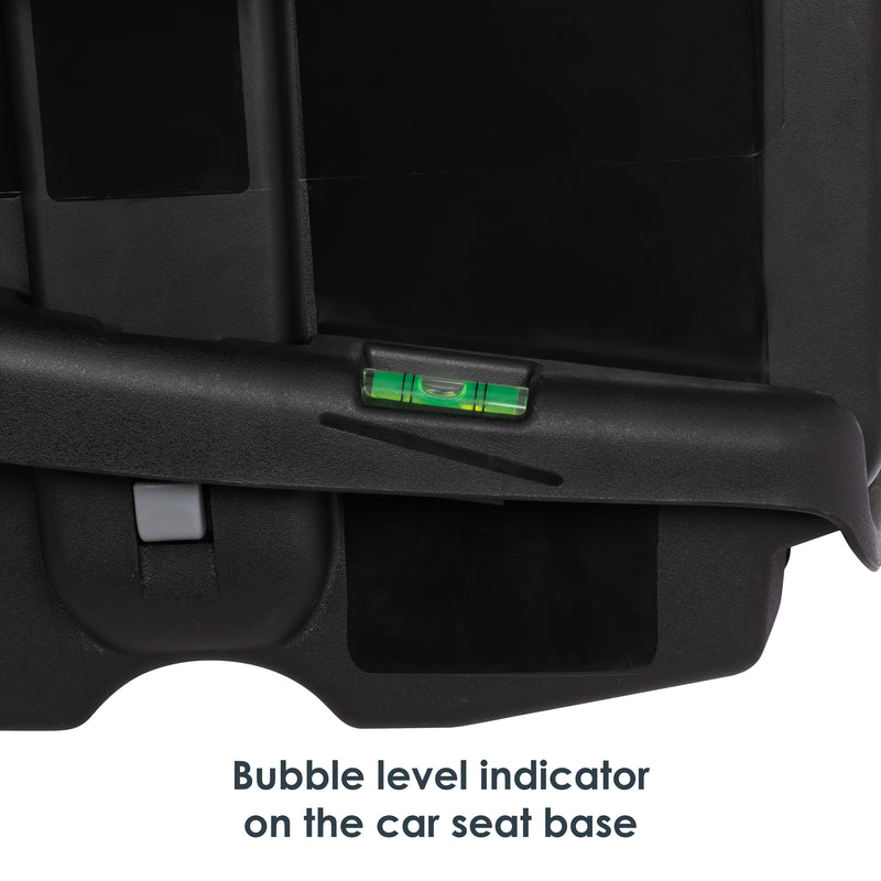 Baby Trend EZ-Lift PLUS Infant Car Seat bubble level indicator on the car seat base