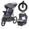 Baby Trend Expedition Zero Flat Jogging Stroller Travel System with LED Lights