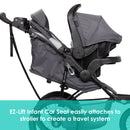 Load image into gallery viewer, Baby Trend Expedition Zero Flat Jogging Stroller infant car seat easily attaches to stroller to create a travel system