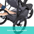 Load image into gallery viewer, Baby Trend Expedition Zero Flat Jogging Stroller extra large storage basket