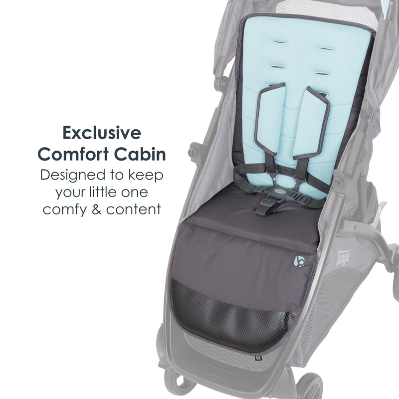 Baby Trend Tango Stroller comfort cabin, designed to keep little one comfy