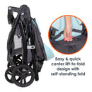 Load image into gallery viewer, Baby Trend Tango Stroller easy and quick center lift to fold design