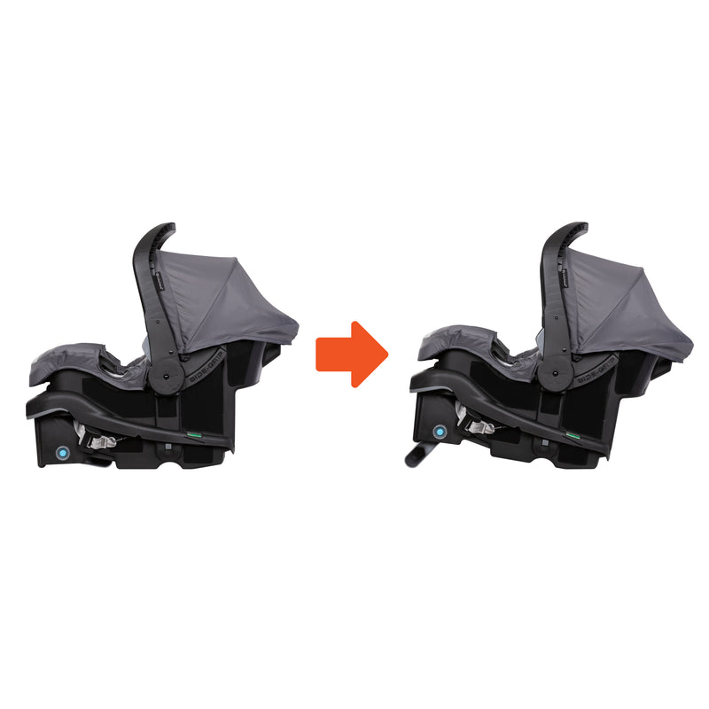 Baby Trend EZ-Lift PLUS Infant Car Seat reclining flip foot
