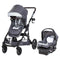 Morph Single to Double Modular Stroller Travel System with EZ-Lift™ PLUS Infant Car Seat