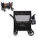 Load image into gallery viewer, Quest 3-in-1 Stroller Wagon in Desert Black (Walmart Exclusive)